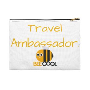 Travel Accessory Pouch - Bee Cool Travel Ambassador Design