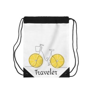 Drawstring Travel Bag | Citrus-Inspired Fun Beach or Gym Bag
